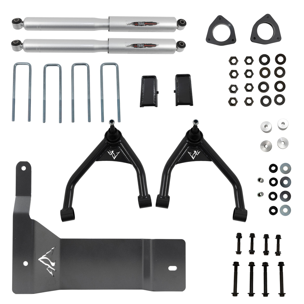 Belltech 150200BK Lift Kit 4" Lift Kit Inc. Rear Trail Performance Shocks Only