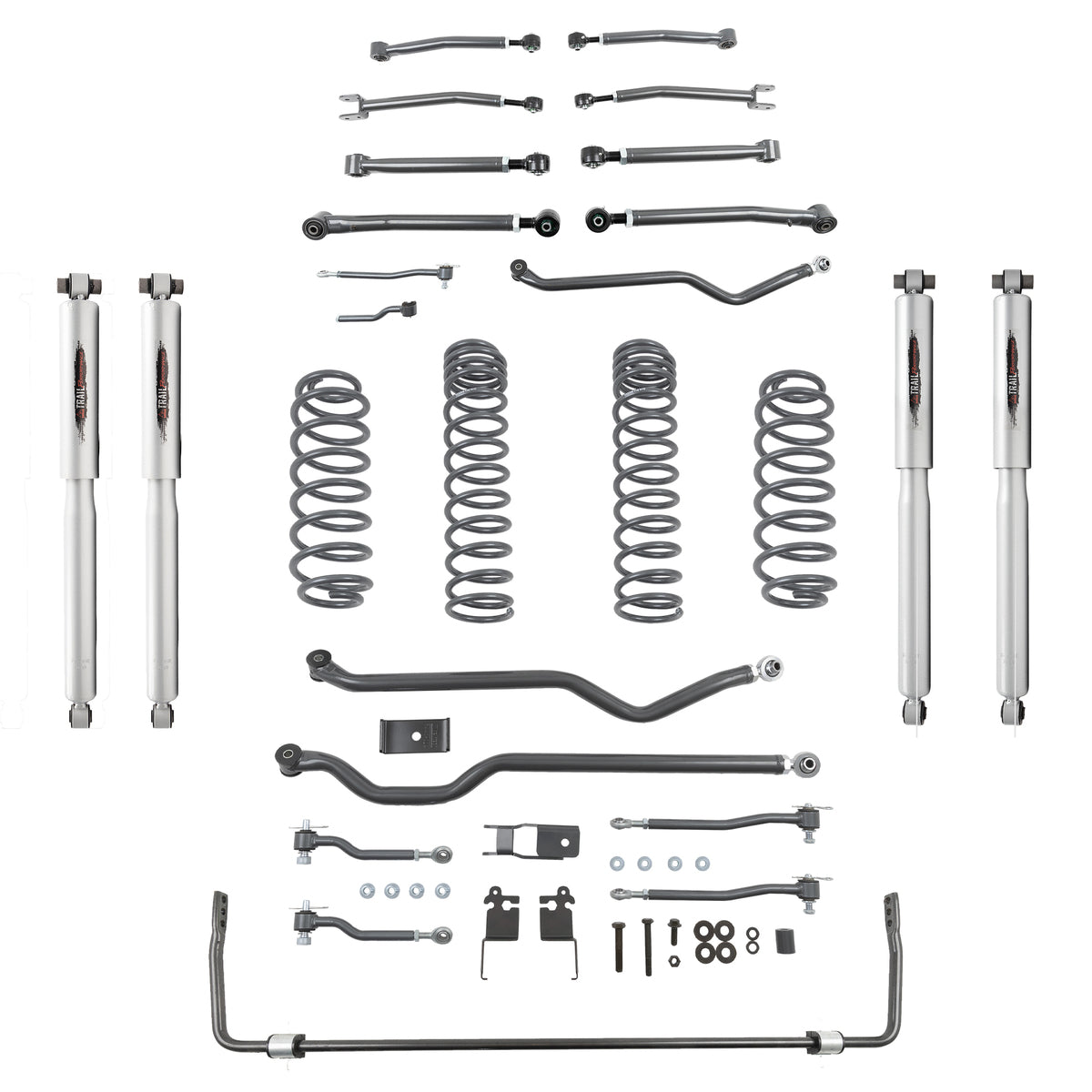 Belltech 153204TPS Lift Kit 4" Lift Kit Inc. Front and Rear Trail Perf
