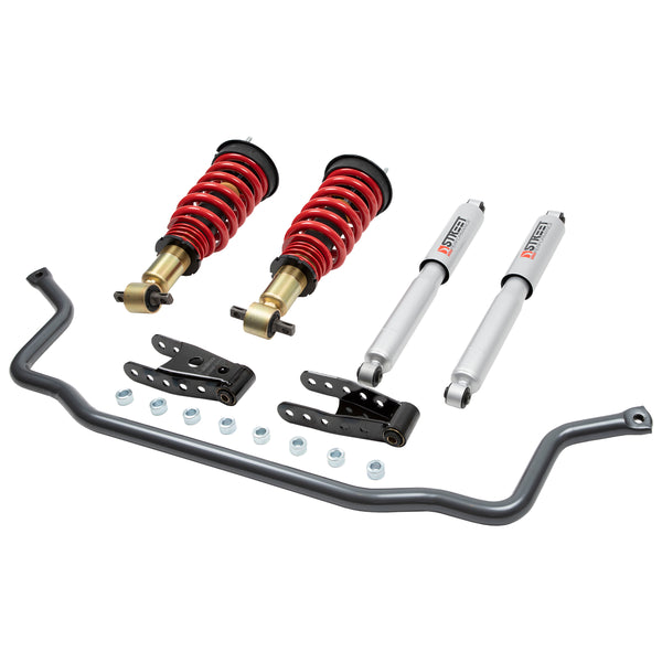 Belltech 985HK Coilover Adjustable Spring Lowering Kit Complete Kit Inc. Height Adjustable Front Coilovers & Front Sway Bar