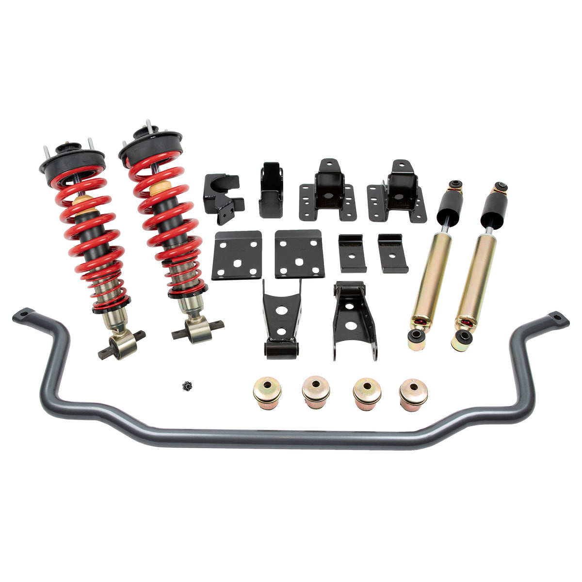 Belltech 987HKP Coilover Adjustable Spring Lowering Kit Complete Kit Inc. Damping/Height Adjustable Front Coilovers & Front Sway Bar