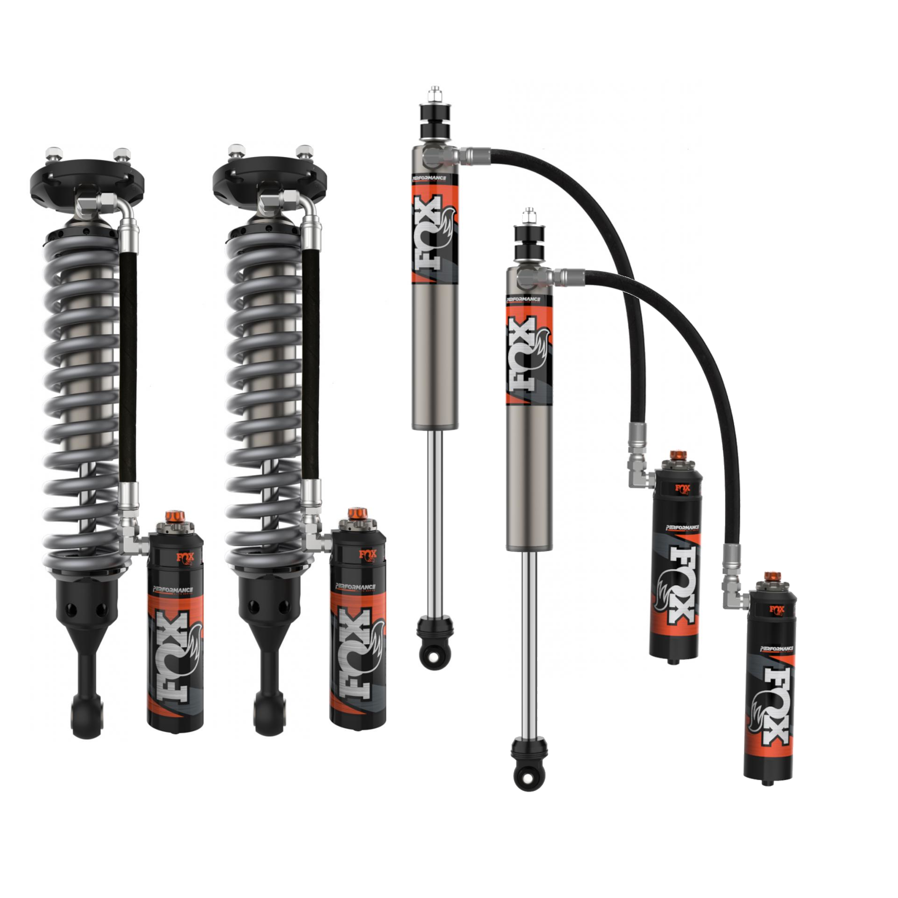 Fox Spring Shock FOX Performance Elite 2.5 Reservoir Adjustable Valving Shock Kit 0-2 ...