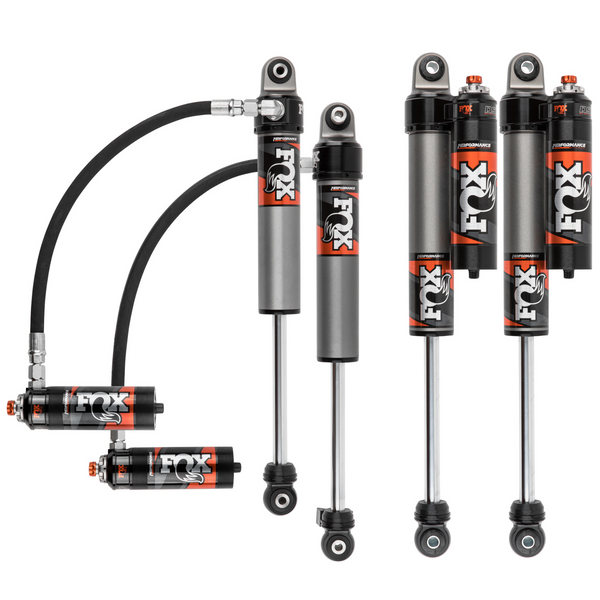 FOX Performance Elite 2.5 Reservoir Adjustable Valving Shock Kit 0-2" Lift 883-26-089, 883-26-090