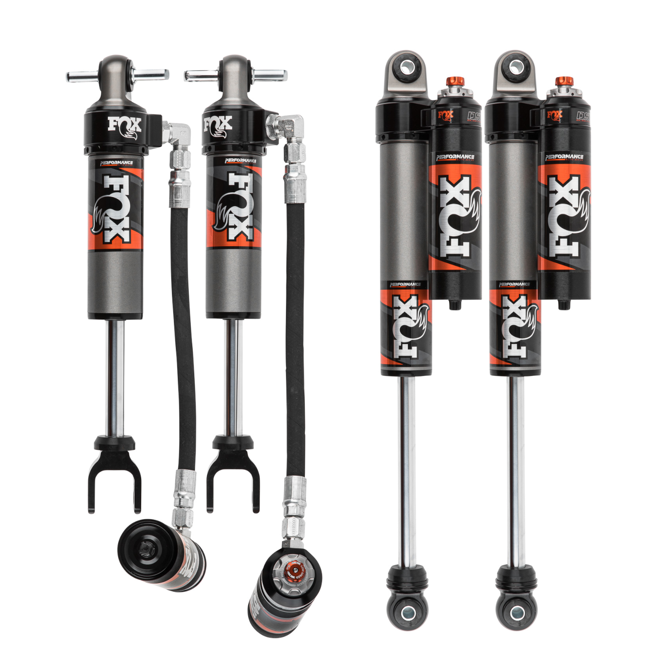 FOX Performance Elite 2.5 Reservoir Adjustable Valving Shock Kit 0-2 Lift  883-26-084, 883-26-085