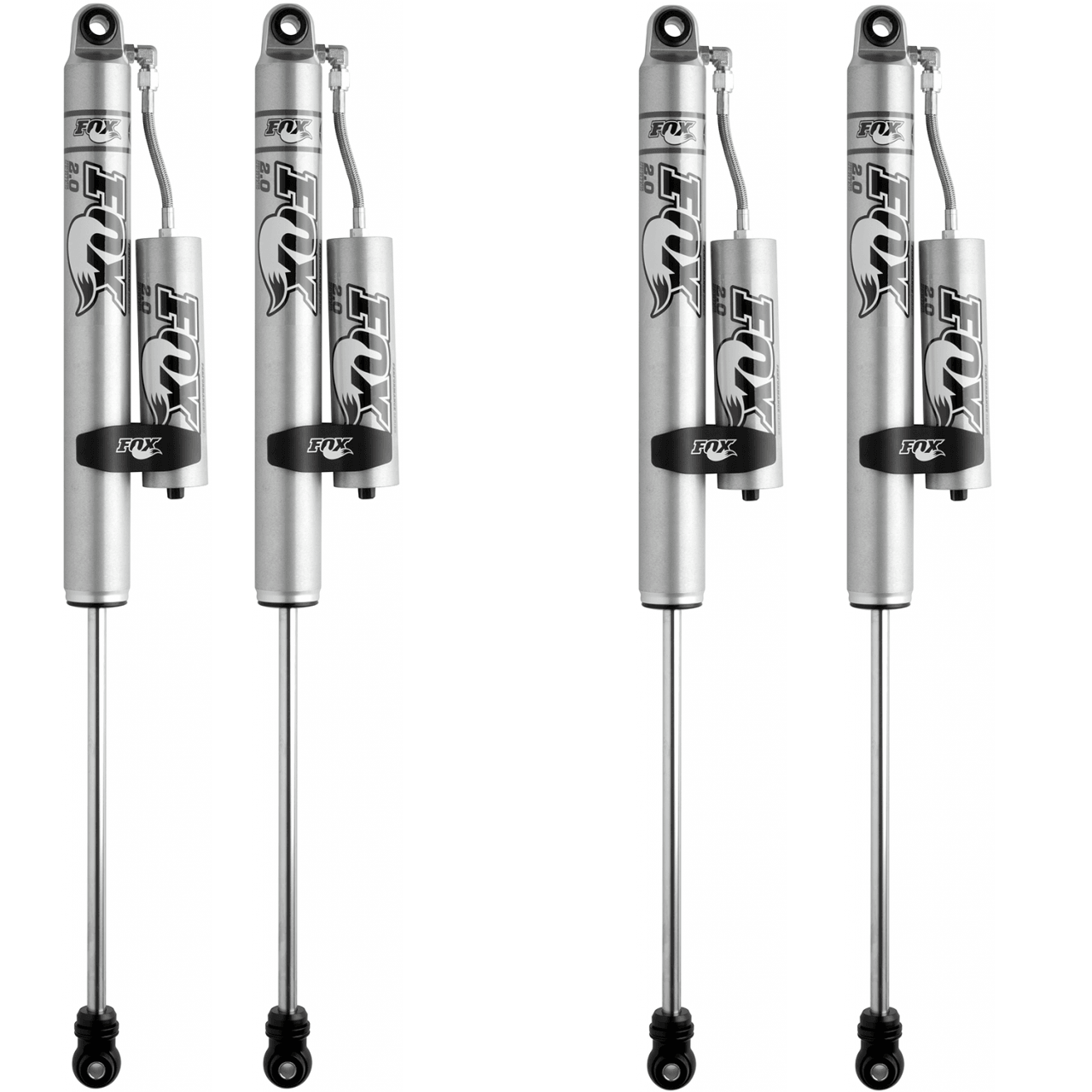 FOX Performance 2.0 Smooth Body Reservoir Shock Kit 0-1" Lift 985-24-102, 985-24-104