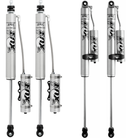 FOX Performance 2.0 Smooth Body Reservoir Adjustable Valving Shock Kit 4-5" Lift 985-26-133, 985-26-104