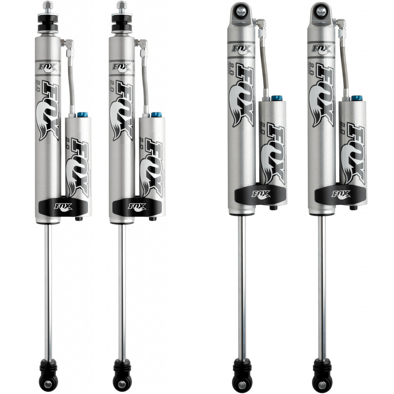 FOX Performance 2.0 Smooth Body Reservoir Adjustable Valving Shock Kit 4-6" Lift 985-26-011, 985-26-012