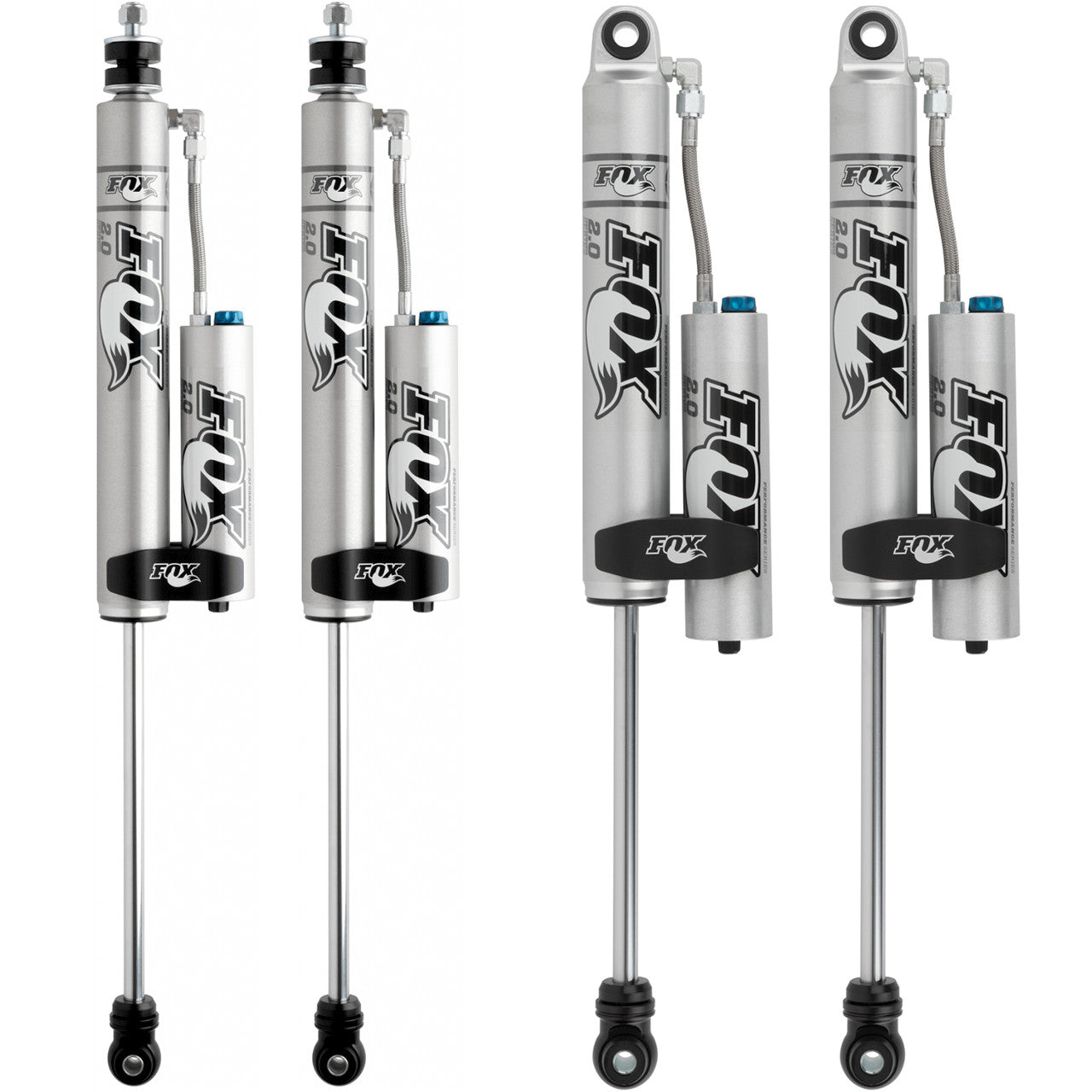 FOX Performance 2.0 Smooth Body Reservoir Adjustable Valving Shock Kit 4-6" Lift 985-26-101, 985-26-104