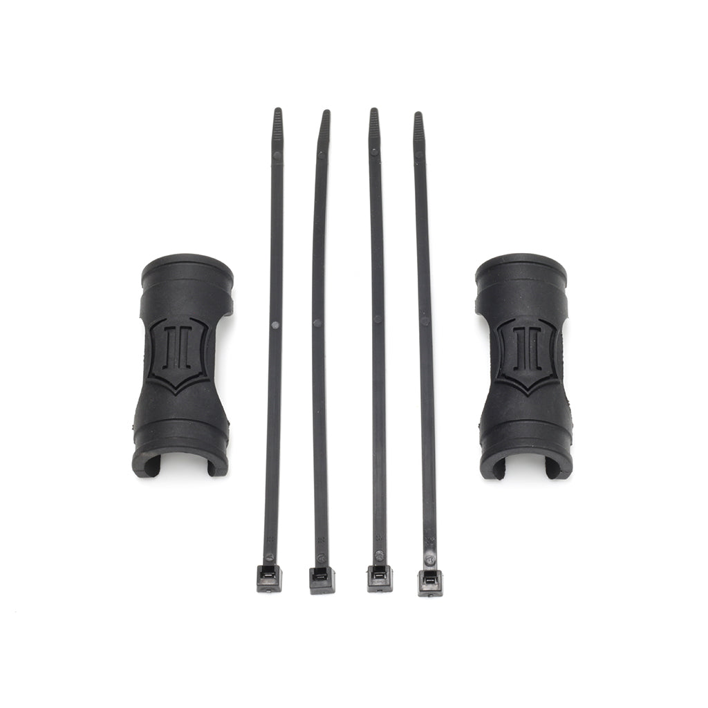 ICON 252012 -4 To -10 Shock Reservoir Hose Shield Kit