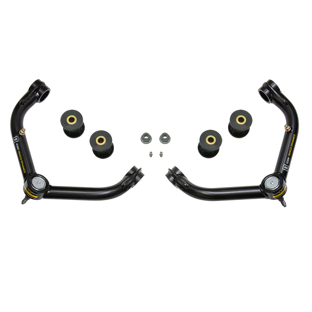 ICON 78550DJ GM 2500/3500 HD Tubular Upper Control Arm Kit w/Delta Joint