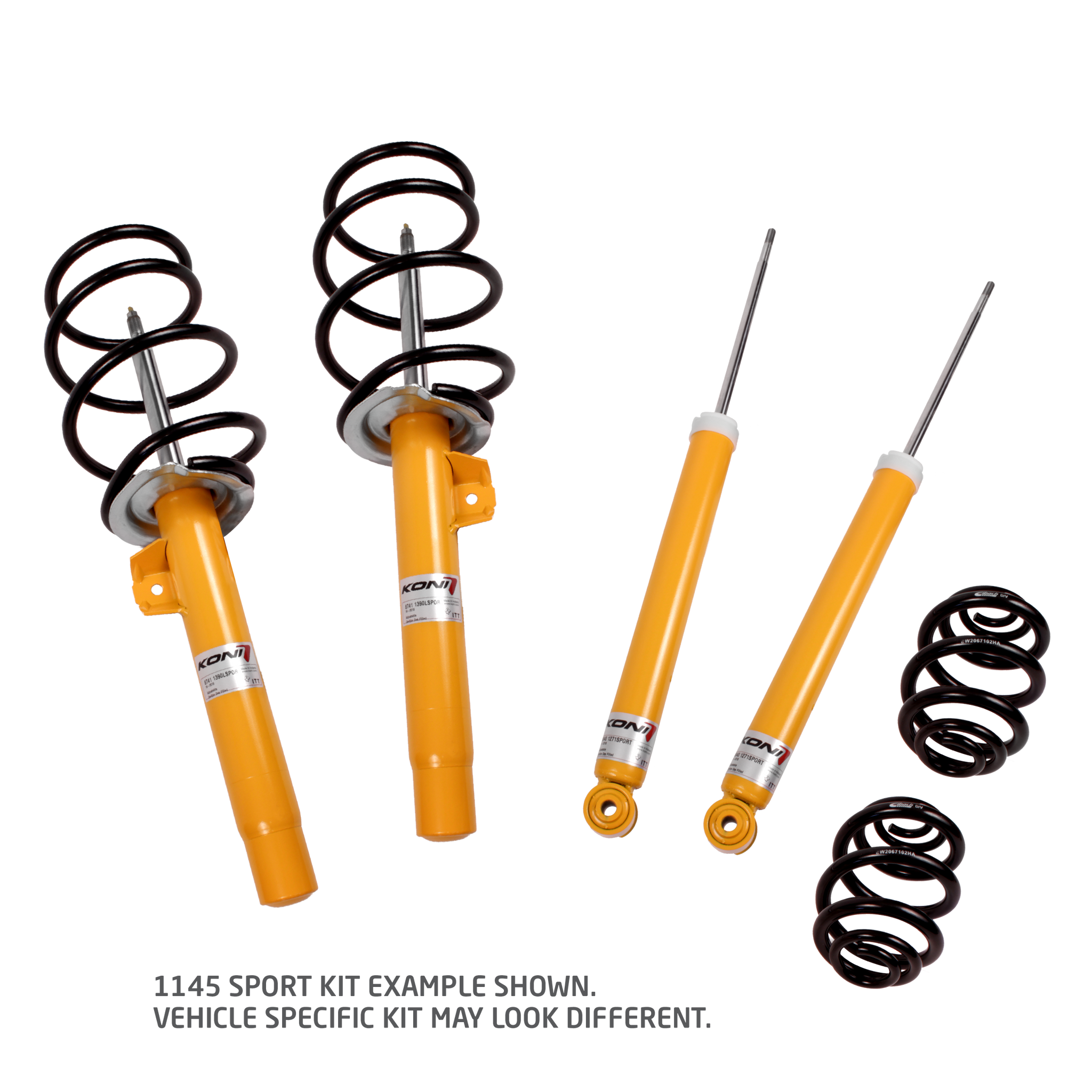 KONI 1145 1054 Sport Kit (Yellow) With Eibach Springs Toyota MR2
