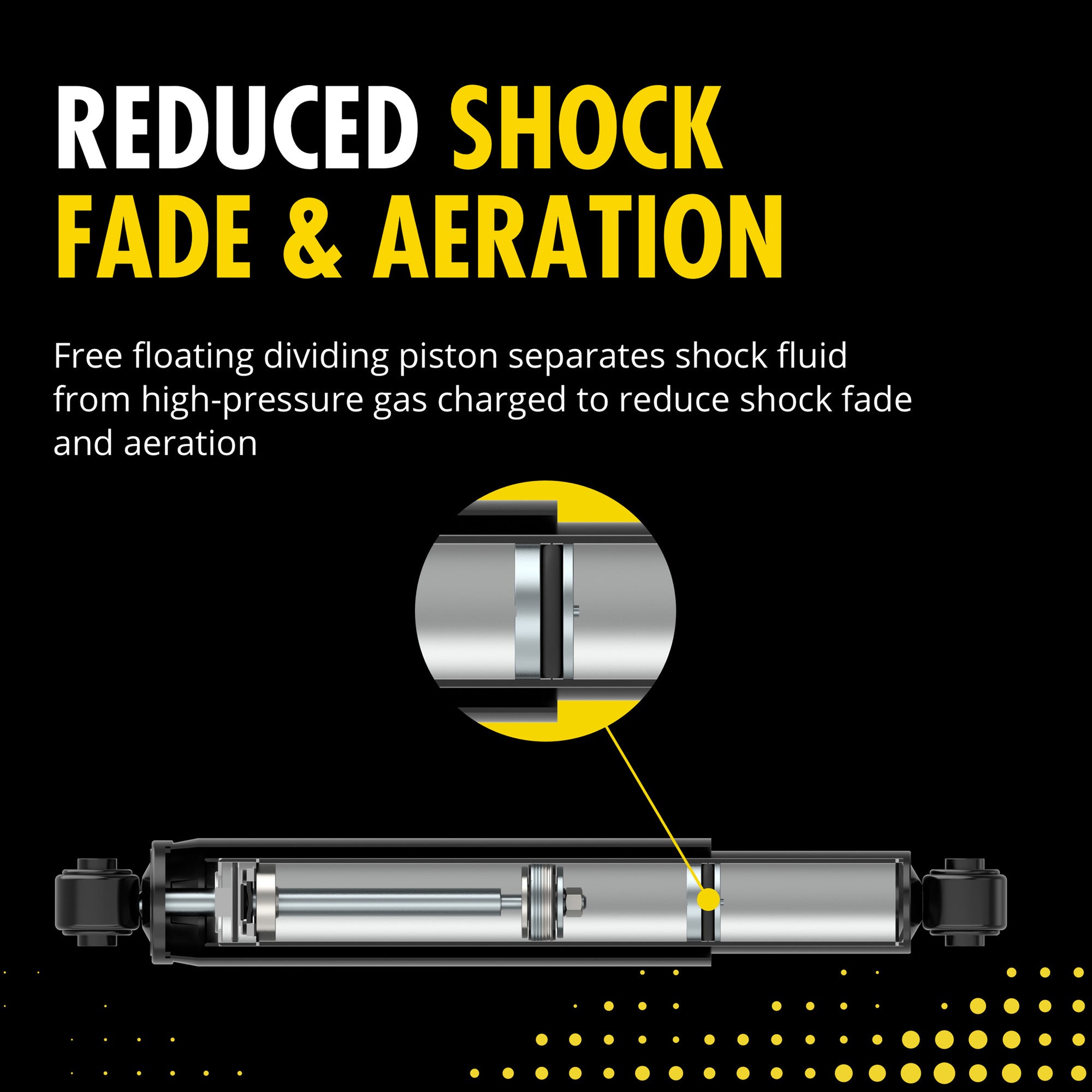 Reduced shock fade & aeration