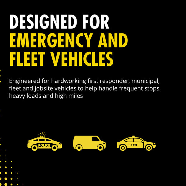 Designed for emergency and fleet vehicles