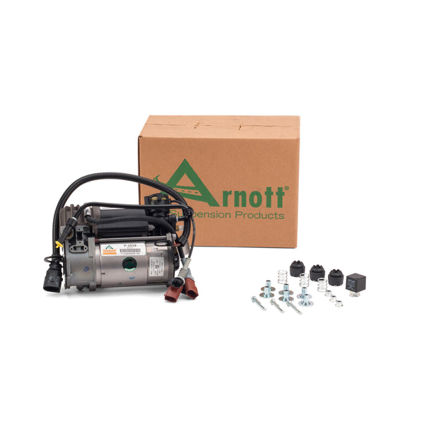 Arnott P-2539 WABCO OES Air Suspension Compressor Audi A8 Quattro (D3) w/V8 Gas Engine only