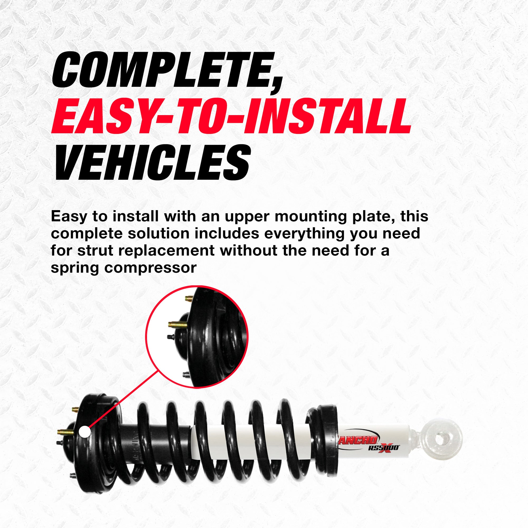 Rancho RS551834L Front Left RS5000X Loaded Strut Assembly Ford F-150