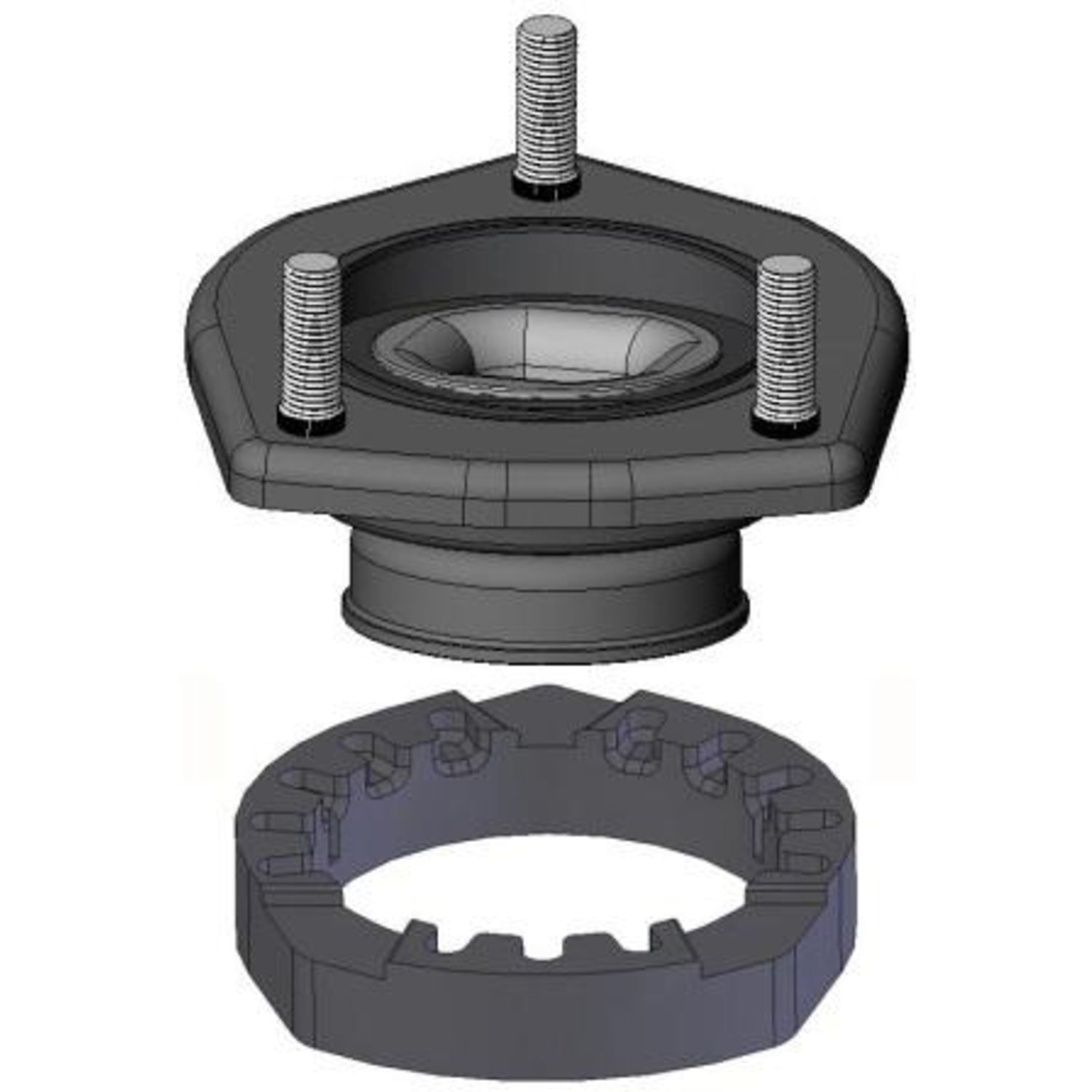 KYB SM5491 Rear Right Mounts Strut Mount Kit Lexus RX330, RX350, RX400h, Toyota Highlander