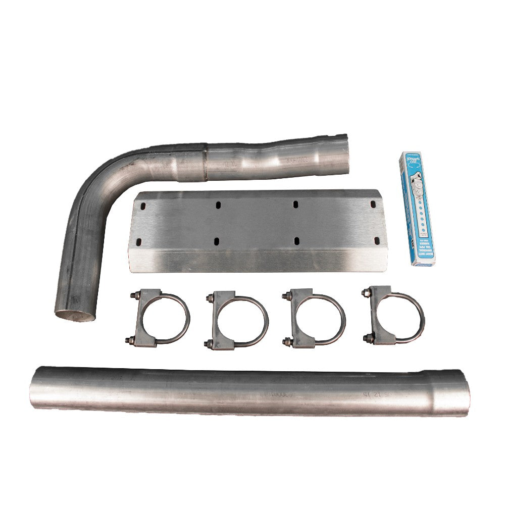 SuperSteer SS300TP Tail Pipe Relocation Kit for Chevy P30 w/ Single Exhaust