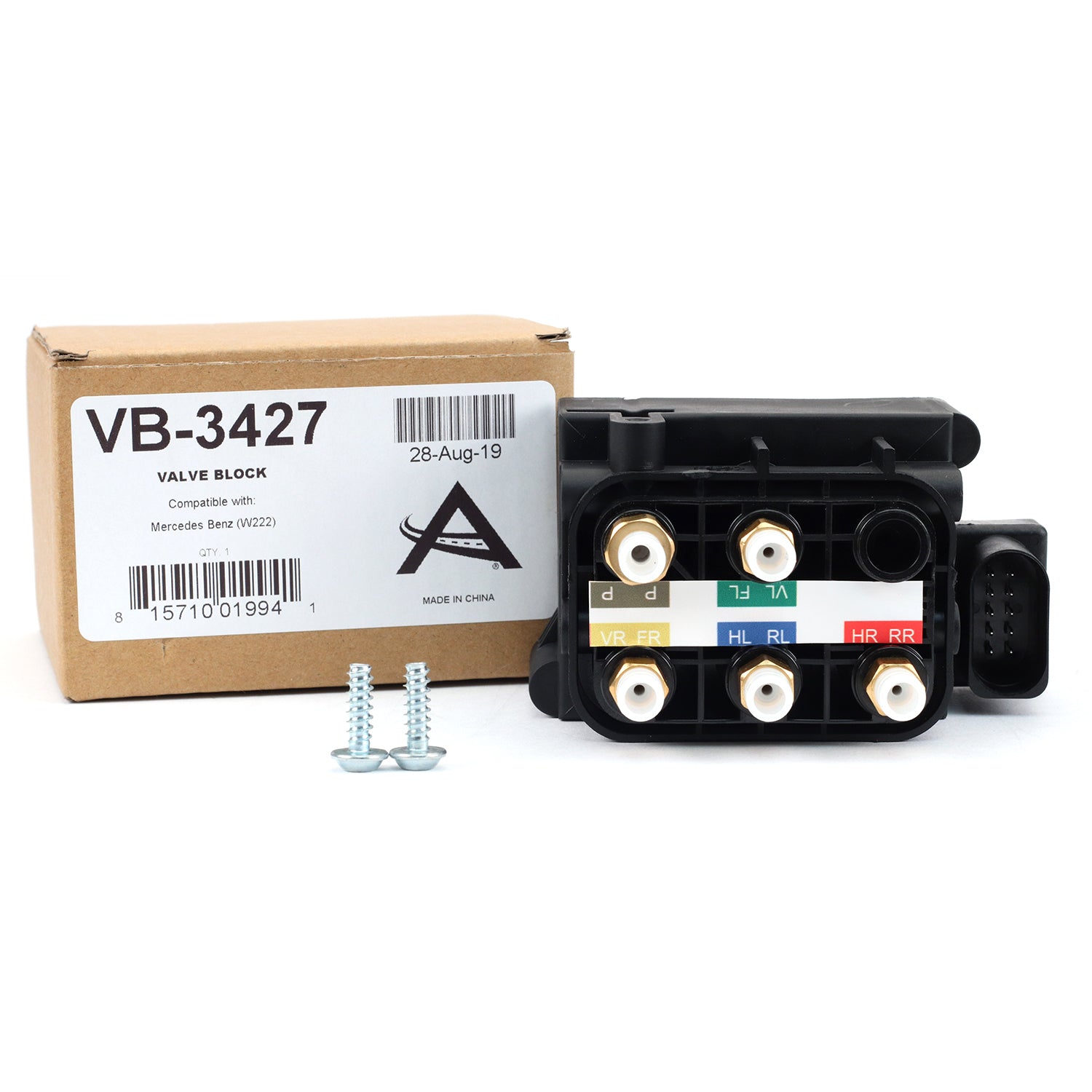 Arnott VB-3427 Valve Block Mercedes-Benz S-Class (W222), w/or w/out 4MATIC, incl AMG
